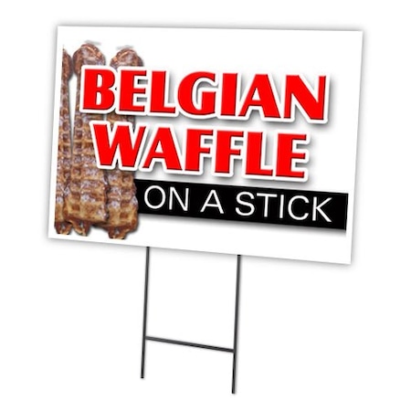 Signmission Belgian Waffle On Stic Yard & Stake outdoor plastic coroplast window, C-2436 Belgian Waffle On Stic C-2436 Belgian Waffle On Stic